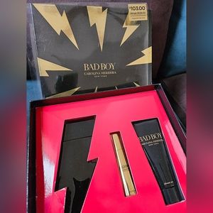 💜NWT Carolina Herrera "Bad Boy" 3-piece gift set Men eau de parfume